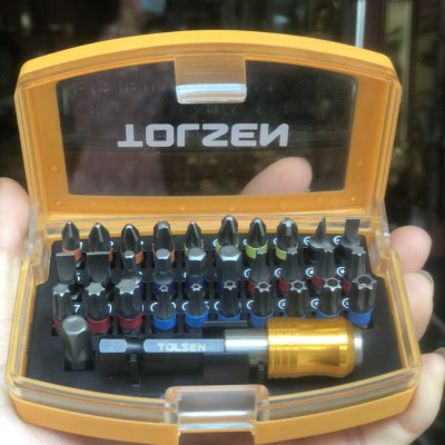 Bộ mũi 38 chi tiết siêu cứng cùng đầu chuyển lắp máy chính hãng Tolsen 20370