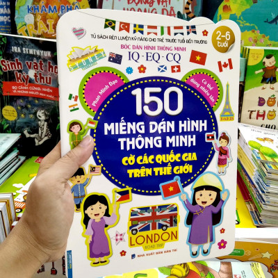 150 Miếng Dán Hình Thông Minh - Cờ Các Quốc Gia Trên Thế Giới (Từ 2 - 8 Tuổi) (Tái Bản 2023)
