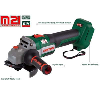 MÁY MÀI GÓC DÙNG PIN  M21-AG100PRO DEKTON -HÀNG CHÍNH HÃNG