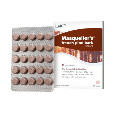 VIÊN UỐNG CHỐNG OXY HÓA LAC MASQUELIER CHIẾT XUẤT VỎ THÔNG PHÁP (25 VIÊN)