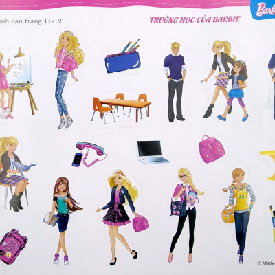 Barbie Bộ Sách Dán Hình Cuộc Sống Nhiều Niềm Vui - Tập 1