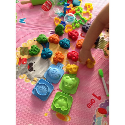 Khuôn thỏ 3D chơi bột nặn đất nặn an toàn