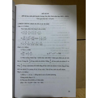 Sách - Tuyển chọn đề thi học sinh giỏi môn toán lớp 7(2023)