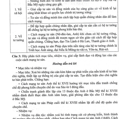Trả Lời Câu Hỏi Lịch Sử 11 - Tự Luận Và Trắc Nghiệm (Dùng Chung Cho Các Bộ SGK Hiện Hành) _HA