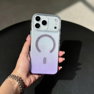 Ốp Lưng cho iPhone 17 Pro Max Memumi Glitte Lưng Trong Phối Nhũ Bling Lấp Lánh, Chống Ố, Hỗ Trợ Sạc Không Dây - Hàng nhập khẩu