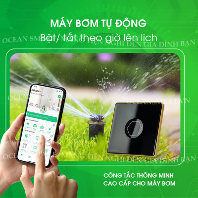Công Tắc Cảm Ứng Thông Minh Bluetooth Mesh Hunonic Premium, Công Tắc Điều Khiển Từ Xa Qua Điện Thoại Hình Vuông - HNPREVD