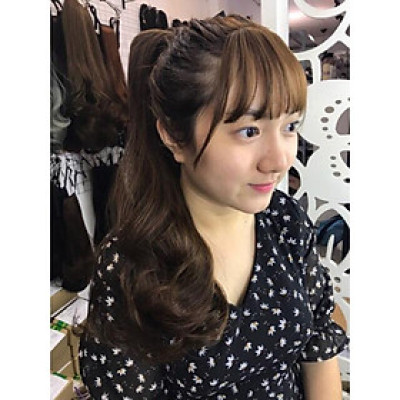 Tóc giả mái thưa baby có bát cao cấp