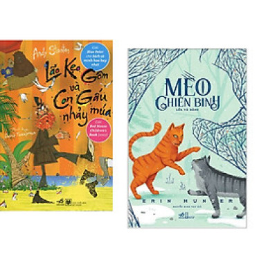 Combo 2 cuốn sách: Lão kẹo gôm và con gấu nhảy múa + Mèo chiến binh lửa và băng