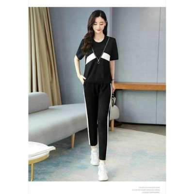 Đồ bộ nữ phối khóa kéo chữ V thời trang độc đáo