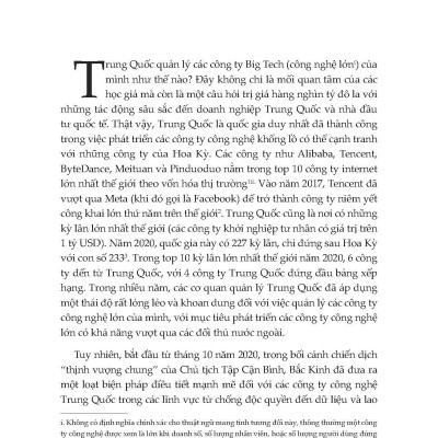 Sách - Trung Quốc Quản Lý Big Tech Và Nền Kinh Tế Như Thế Nào