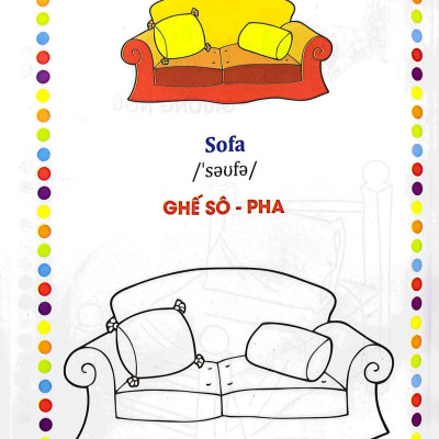 Bé Tập Tô Màu - Song Ngữ Anh-Việt - Đồ Dùng Gia Đình