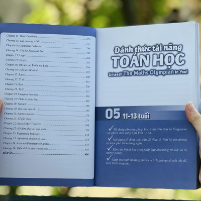 Sách Đánh Thức Tài Năng Toán Học 3, 4, 5 ( Combo 3 Cuốn ) - Tổng hợp kiến thức toán học lớp 3 đến lớp 6, Hiệu sách Genbooks