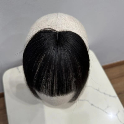 Mái Hime mái thưa tóc thậ.t nữ (không có tóc phía sau) - Tóc Giả Vân Anh