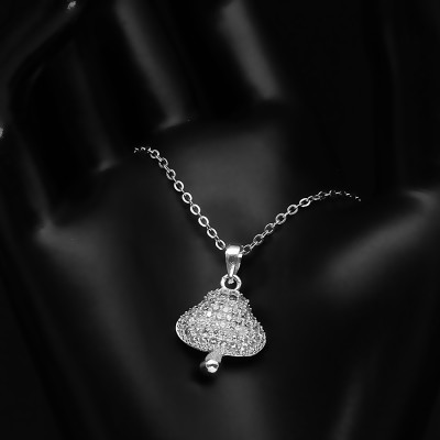 Dây Và Mặt Dây Chuyền Bạc Hiểu Minh DMD344S hình cây nấm