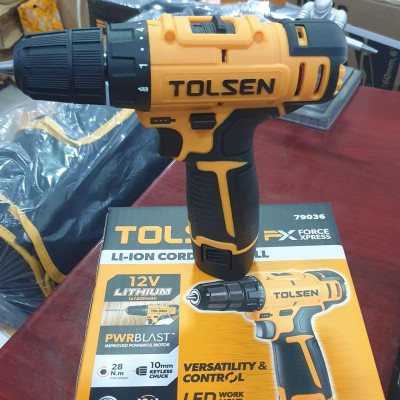 MÁY KHOAN PIN 12V TOLSEN 79036 - HÀNG CHÍNH HÃNG