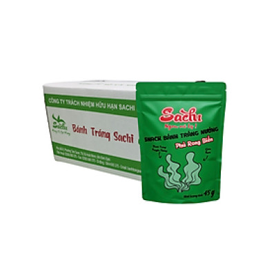 Thùng 25 gói bánh tráng nướng Snack tẩm vị phủ rong biển