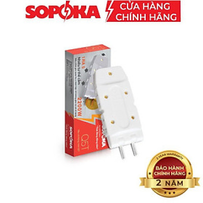 Phích cắm điện thông minh 1 chia 3 EKIT, SOPOKA , phích 3 chạc , 5 chạc dẹt đa chức năng