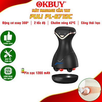 Máy massage toàn thân cầm tay Puli PL-671DC - Massage bụng, và thư giãn toàn thân