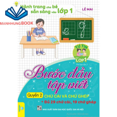 Sách - Combo 2 cuốn Bước Đầu Tập Viết (Hành trang cho bé sẵn sàng vào lớp 1).