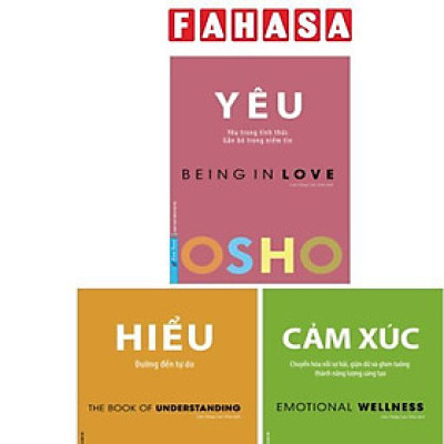 Combo Sách Osho - Cảm Xúc + Yêu + Hiểu (Bộ 3 Cuốn)