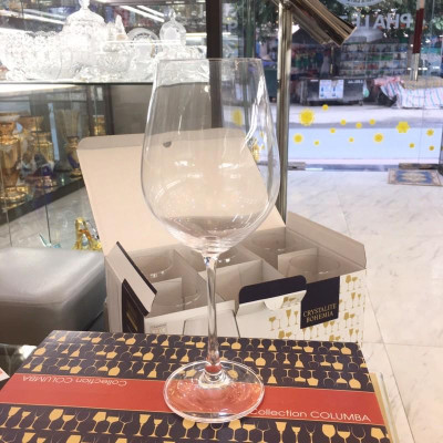 Ly Rượu Vang Đỏ Pha Lê Tiệp Chính Hãng Crystalite Bohemia Columba Cao Cấp 650ml