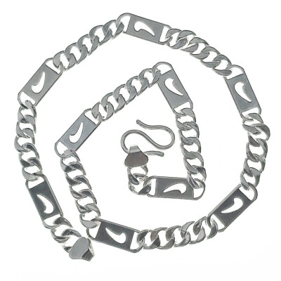 Vòng Cổ, Dây Chuyền Nam Kiểu Logo Ni_ke Thể Thao Nam Tính Bạc Hiểu Minh DBN017XXL 30 Chỉ