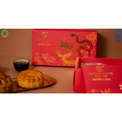 Hộp Bánh Trung Thu 2 bánh kiêng đường 1 trứng 220g dành cho người ăn kiêng - COMBO HEALTHY 1 - Thành Long (440g) - VIỆT NAM