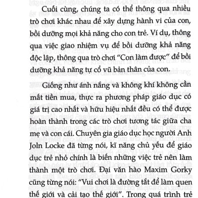 Cha Mẹ Là Bạn Cùng Chơi Tốt Nhất Của Con