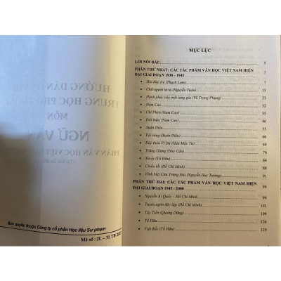 Sách Hướng Dẫn Ôn Thi THPT Môn Ngữ Văn Phần Văn Học Việt Nam Hiện Đại