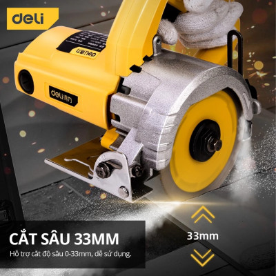 Máy Cắt Đá Deli, Công Suất Mạnh Mẽ 1250W, Động Cơ Lõi Đồng Giảm Tiếng Ồn, Sử Dụng Ổn ĐỊnh, Bền Bỉ DL6352
