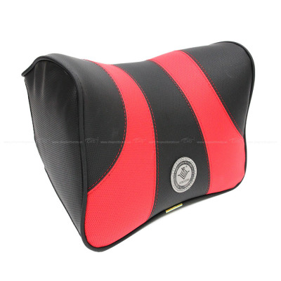Gối Tựa Đầu Cao Su Non Bọc Da CIND G003 Màu Đen Đỏ