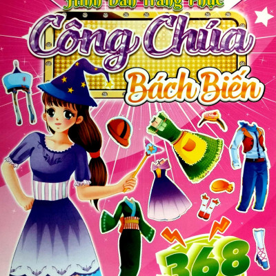 368 Bóc Dán Sticker - Hình Dán Trang Phục Công Chúa - Quyển 6 - Bách Biến