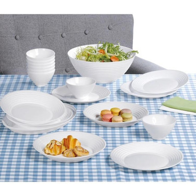 Đĩa (dĩa)/Bộ 6 đĩa thủy tinh nông lòng Luminarc Harena 27cm N5804/N5804*6 | Hàng chính hãng