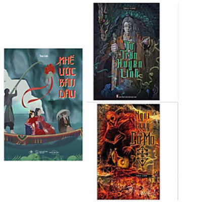 Combo 3 cuốn truyện kinh dị Thục Linh: Khế Ước Bán Dâu + Tứ Trấn Huyền Linh + Ngôi Làng Cổ Mộ