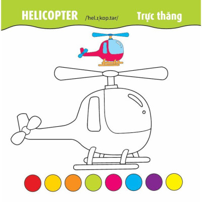 Sách - Tô Màu Phát Triển IQ EQ CQ - Ô Tô - Tàu Thuyền - Máy Bay - Song Ngữ Anh Việt - Tập 2 - Việt Thư