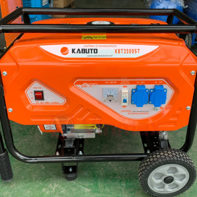 TỔ MÁY PHÁT ĐIỆN 3KW (BÁNH XE TAY CẦM) KBT3500ST KABUTO  - HÀNG CHÍNH HÃNG