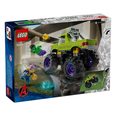 Đồ Chơi Lắp Ráp Xe Tải Hulk Đối Đầu Thanos LEGO SUPERHEROES 76312 (229 chi tiết)