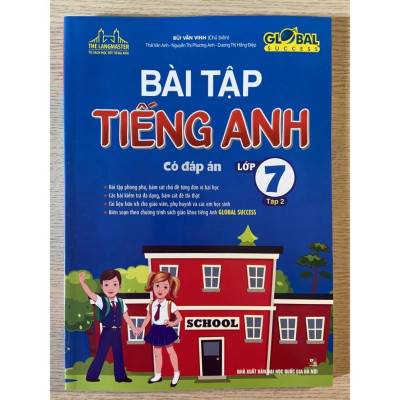 Sách - Bài tập Tiếng Anh lớp 7 ( tập 1 + tập 2) Global Success