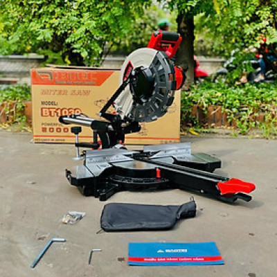 MÁY CẮT ĐA NĂNG THANH TRƯỢT BTEC BT1030 (2000W) - HÀNG CHÍNH HÃNG + TẶNG LƯỠI CẮT 255M + TẶNG 3 BAO TAY TOLSEN 45006