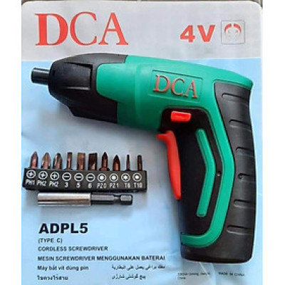 MÁY VẶN VÍT DÙNG PIN 4V 5MM DCA ADPL5 - HÀNG CHÍNH HÃNG