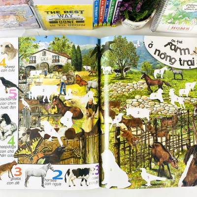 Sách - Bóc Dán Sticker Thông Minh 1000 Động Vật - Tìm Và Dán (Song Ngữ Anh Việt) - ndbooks