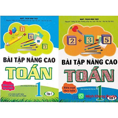 Combo  Bài tập nâng cao Toán 1 tập 1+ 2 (Theo chương trình tiểu học mới) (HA-MK1)