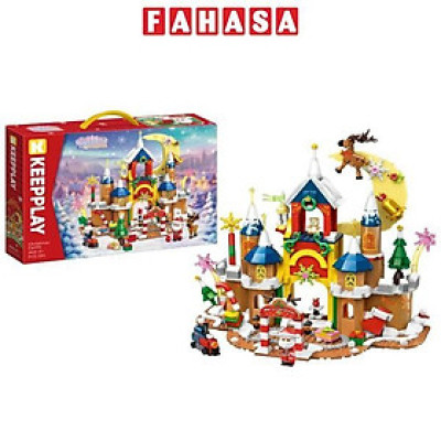 Đồ Chơi Lắp Ráp Chủ Đề Giáng Sinh - Christmas Castle - Keepplay 34016 (601 Mảnh Ghép)