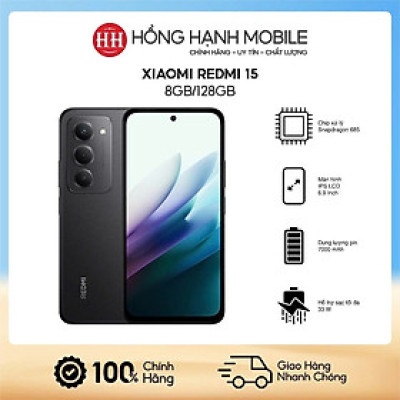 Điện Thoại Xiaomi Redmi 15 8GB/128GB - Hàng Chính Hãng