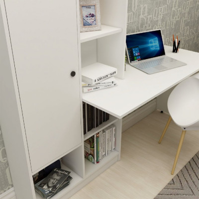 Bàn làm việc liền giá sách tiện lợi SMLIFE Dynasty