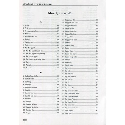 Sách - Từ điển cây thuốc Việt Nam tập 1