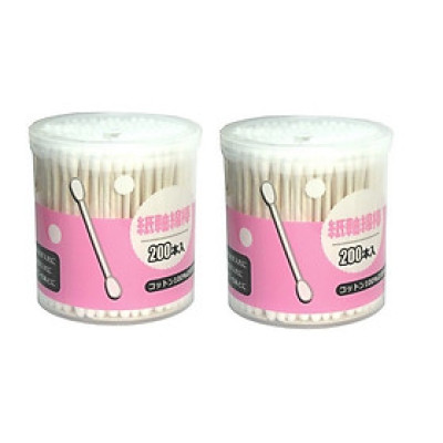 Combo 02 Hộp tăm bông lấy ráy tai Seiwa Pro 200P - Nhập khẩu Nhật Bản