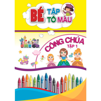 Sách - Bé Tập Tô Màu Công Chúa - Combo 2 Tập - Khang Việt Book