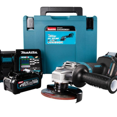 MÁY MÀI GÓC 125MM DÙNG PIN 40V (2 PIN 40V MAX 4AH VÀ 1 SẠC NHANH.) MAKITA GA029GM201 - HÀNG CHÍNH HÃNG