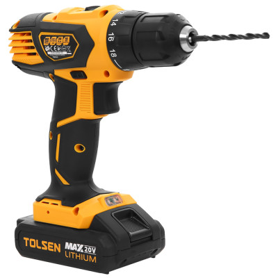 MÁY KHOAN PIN 2 TỐC ĐỘ 10MM 20V (2 PIN) TOLSEN 79033- HÀNG CHÍNH HÃNG